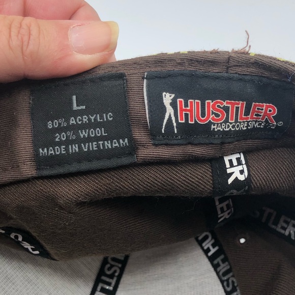 Hustler Hat Brown Mint Green Paisley Bandana Print Embroidery Large Baseball Cap - Picture 7 of 9